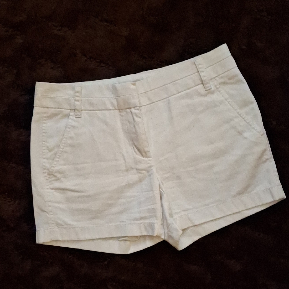 J. Crew Women's White Shorts 4" Inseam - Size 0